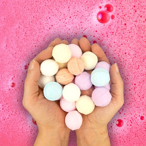 bille de bain effervescente pour enfant et bain de pieds