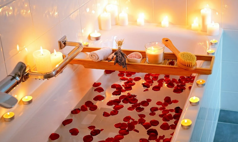Le rituel du bain à la rose pour attirer l'amour - lealine-bain-relaxation