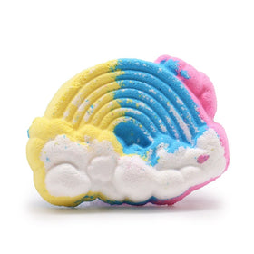 bombe de bain pour enfant nuage senteur mangue lealine-bain-relaxation